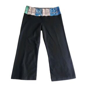 Lululemon Groove Cropped Pants Womens Size 4 Black Capris Crop Gym Yoga